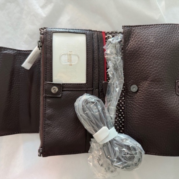 Hammitt Levy Espresso Reserve Wallet Leather Brown Grey Crossbody Bag Handbag NW - Picture 13 of 13